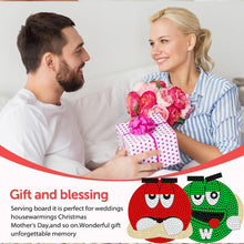 Load image into Gallery viewer, 8 PCS Wooden Diamond Painting Coasters Kits with Holder for Adult Kid (M Bean)