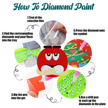 Load image into Gallery viewer, 8 PCS Wooden Diamond Painting Coasters Kits with Holder for Adult Kid (M Bean)