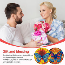 Load image into Gallery viewer, 8 PCS Wooden Diamond Painting Coasters Kits with Holder for Adult Kid(Butterfly)