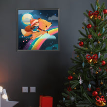 Load image into Gallery viewer, Diamond Painting - Full Round - fox and girl (40*40CM)