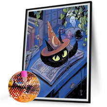 Load image into Gallery viewer, Diamond Painting - Full Round - black cat (40*50CM)