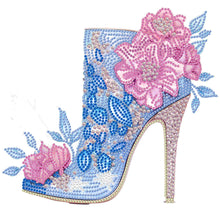 Load image into Gallery viewer, Diamond Painting - Partial Special Shaped - Pink blue high heels (30*30CM)