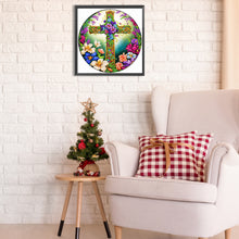Load image into Gallery viewer, Diamond Painting - Partial Special Shaped - flower cross (30*30CM)