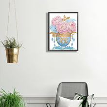 Load image into Gallery viewer, Diamond Painting - Partial Special Shaped - Pink blue vase (30*40CM)