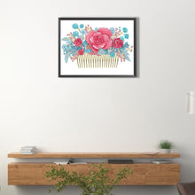 Load image into Gallery viewer, Diamond Painting - Partial Special Shaped - Pink blue comb (40*30CM)