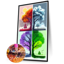 Load image into Gallery viewer, 2pcs Diamond Painting Set - four seasons tree (40*70CM)