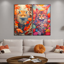 Load image into Gallery viewer, 2pcs Diamond Painting Set - cat and fox (40*70CM)