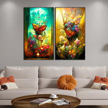 Load image into Gallery viewer, 2pcs Diamond Painting Set - butterfly market area (40*70CM)
