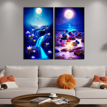Load image into Gallery viewer, 2pcs Diamond Painting Set - late night moonscape (40*70CM)