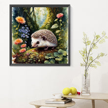 Load image into Gallery viewer, Diamond Painting - Full Round - Hedgehog and flower (30*30CM)