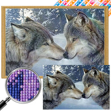 Load image into Gallery viewer, AB Diamond Painting - Full Square - Two wolves making out (60*40CM)