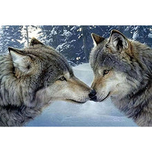 Load image into Gallery viewer, AB Diamond Painting - Full Square - Two wolves making out (60*40CM)