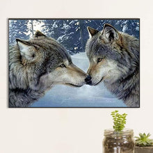 Load image into Gallery viewer, AB Diamond Painting - Full Square - Two wolves making out (60*40CM)