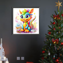 Load image into Gallery viewer, AB Diamond Painting - Full Round - Colorful little dinosaur (40*40CM)
