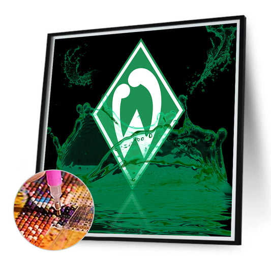 Diamond Painting - Full Round - Werder Bremen Sports Club logo (40*40CM)