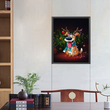 Load image into Gallery viewer, Diamond Painting - Full Square - Christmas puppy (40*50CM)