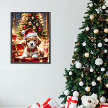 Load image into Gallery viewer, Diamond Painting - Full Round - Christmas puppy (30*40CM)