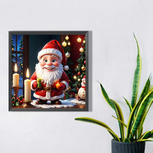 Load image into Gallery viewer, Diamond Painting - Full Square - Santa Claus holding candle (30*30CM)