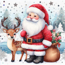 Load image into Gallery viewer, Diamond Painting - Full Square - snow santa claus (30*30CM)