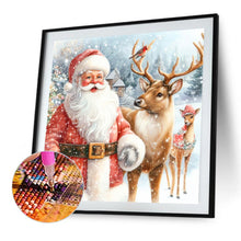 Load image into Gallery viewer, Diamond Painting - Full Square - Santa Claus and Elk (30*30CM)