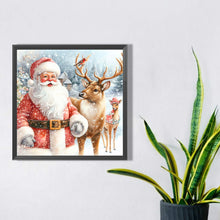 Load image into Gallery viewer, Diamond Painting - Full Square - Santa Claus and Elk (30*30CM)