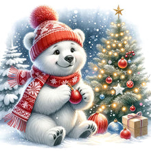 Load image into Gallery viewer, Diamond Painting - Full Square - Winter white bear prepares accessories (30*30CM)