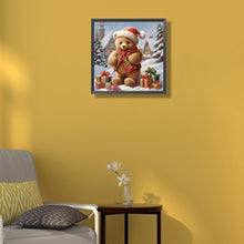 Load image into Gallery viewer, Diamond Painting - Full Round - bear christmas (35*35CM)