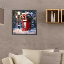 Load image into Gallery viewer, Diamond Painting - Full Round - red flower pavilion (35*35CM)