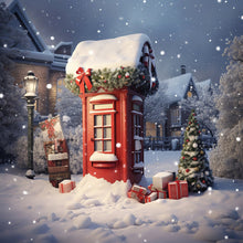 Load image into Gallery viewer, Diamond Painting - Full Round - red flower pavilion (35*35CM)