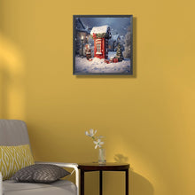 Load image into Gallery viewer, Diamond Painting - Full Round - red flower pavilion (35*35CM)