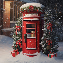 Load image into Gallery viewer, Diamond Painting - Full Round - red flower pavilion (35*35CM)