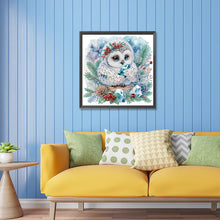 Load image into Gallery viewer, Diamond Painting - Partial Special Shaped - winter owl (30*30CM)