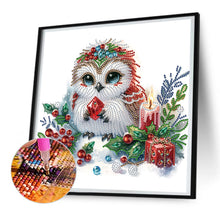 Load image into Gallery viewer, Diamond Painting - Partial Special Shaped - winter owl (30*30CM)