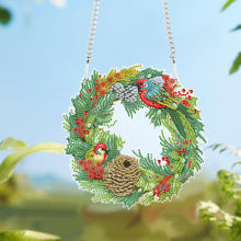 Load image into Gallery viewer, Bird Special Shaped Diamond Painting Wall Decor Wreath for Home Window Decor