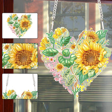 Load image into Gallery viewer, Love Sunflower Special Shaped Diamond Painting Hanging Wreath for Home Decor(#1)