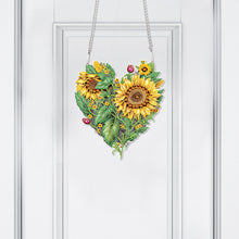 Load image into Gallery viewer, Love Sunflower Special Shaped Diamond Painting Hanging Wreath for Home Decor(#3)