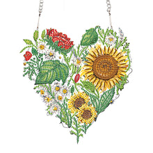 Load image into Gallery viewer, Love Sunflower Special Shaped Diamond Painting Hanging Wreath for Home Decor(#4)