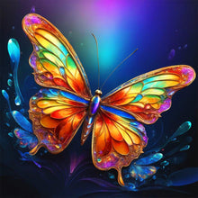 Load image into Gallery viewer, Diamond Painting - Full Round - colorful butterfly¡¤darkness (30*30CM)