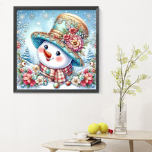 Load image into Gallery viewer, Diamond Painting - Full Round - Decorated snowman sled (30*30CM)