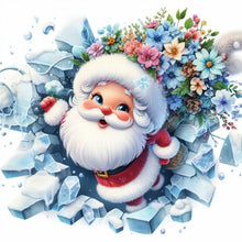 Load image into Gallery viewer, Diamond Painting - Full Round - broken wall santa (30*30CM)