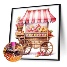 Load image into Gallery viewer, Diamond Painting - Full Round - Pink dessert shop trolley (30*30CM)