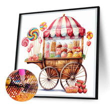 Load image into Gallery viewer, Diamond Painting - Full Round - Pink dessert shop trolley (30*30CM)