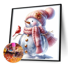 Load image into Gallery viewer, Diamond Painting - Full Round - pink snowman (30*30CM)