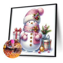 Load image into Gallery viewer, Diamond Painting - Full Round - pink snowman (30*30CM)