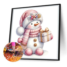Load image into Gallery viewer, Diamond Painting - Full Round - pink snowman (30*30CM)