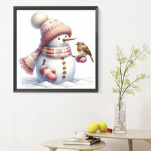 Load image into Gallery viewer, Diamond Painting - Full Round - pink snowman (30*30CM)