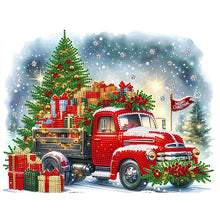 Load image into Gallery viewer, Diamond Painting - Partial Special Shaped - Christmas car (40*30CM)