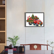 Load image into Gallery viewer, Diamond Painting - Partial Special Shaped - Christmas car (40*30CM)