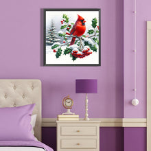 Load image into Gallery viewer, Diamond Painting - Full Round - cardinal on tree branch (40*40CM)