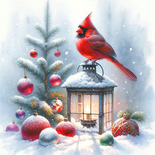 Load image into Gallery viewer, Diamond Painting - Full Round - Cardinal on the lamp (40*40CM)